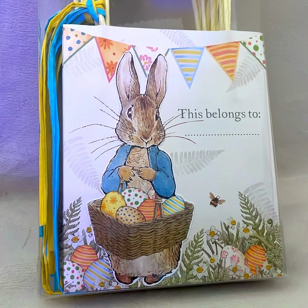 NIB Peter Rabbit Party Bags - Blue & Yellow.  Qty. (8) - Picture 3 of 4